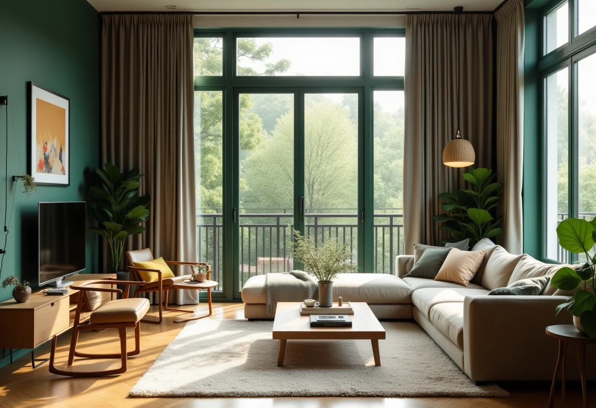 Interior acogedor de un apartamento en alquiler