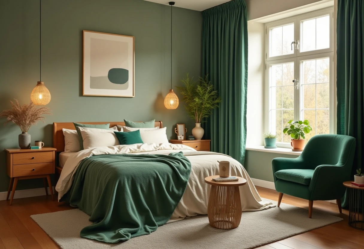 Cozy bedroom in rental apartment